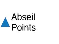 abseil points